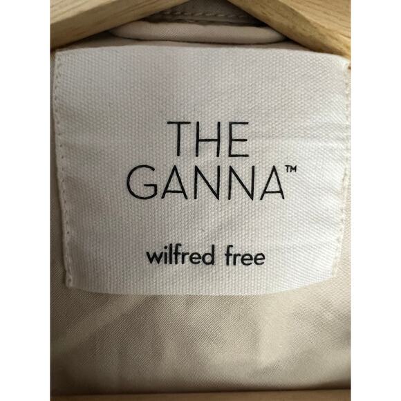 Aritzia Wilfred Free The Ganna Wool Long Sleeve Button Up Jacket Brown Plaid XS - Picture 5 of 7